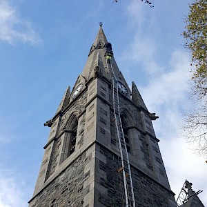 Steeplejack Services for maintenance of chimney stacks, cooling towers, flare stacks and all other high and unconventional structures.