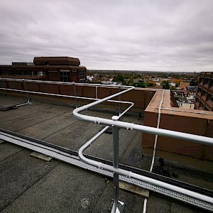 Permanent fall arrest systems are the perfect solution for all high level maintenance tasks to be carried out safely.