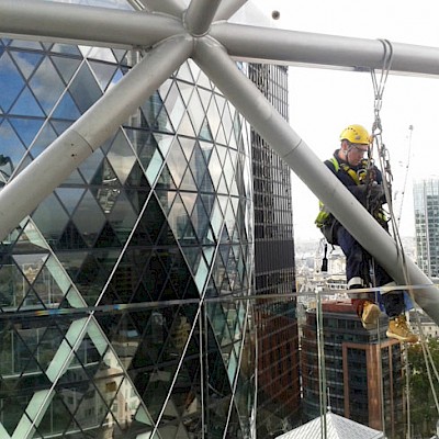 Bevis Marks Canary Wharf London 2013 - Industrial Rope Access
