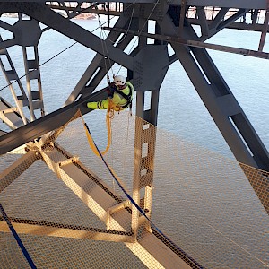Equinox Access Installs Dropped Object Netting