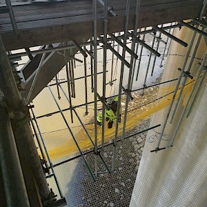 Equinox Access Installs Dropped Object Netting