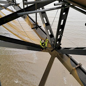 Equinox Access Installs Dropped Object Netting