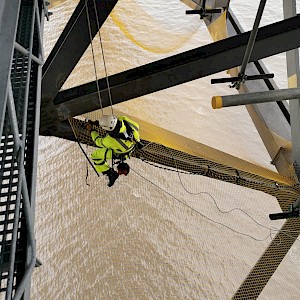 Equinox Access Installs Dropped Object Netting