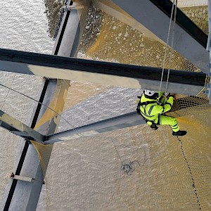 Equinox Access Installs Dropped Object Netting