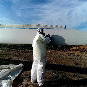 Equinox Carries out Full Blade Repaint, Idaho Falls, USA