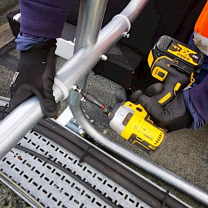 Equinox Installs Free Standing Guardrail (Edge Protection)