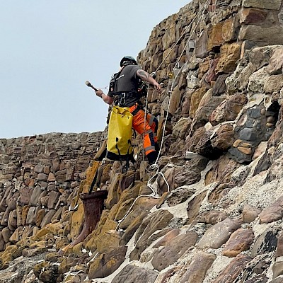 Crail Harbour Wall, Fife, Scotland 2021 - Industrial Rope Access