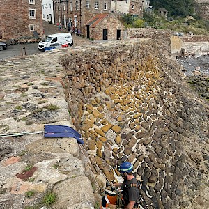 Equinox Carries Out Stabilisation Works At Crail Harbour Wall