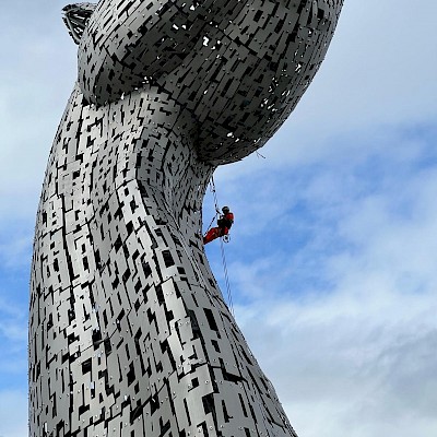 The Kelpies, Falkirk, Scotland, 2024 - Industrial Rope Access