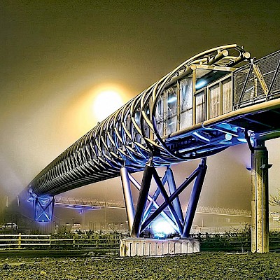 Harthill Footbridge, M8 Harthill, Scotland, 2023 - Industrial Rope Access