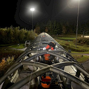 Equinox Carries Out Cleaning of The Harthill Footbridge